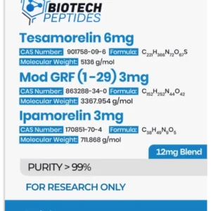 Tesamorelin & CJC-1295 (Mod GRF 1-29) & Ipamorelin Blend (12mg)